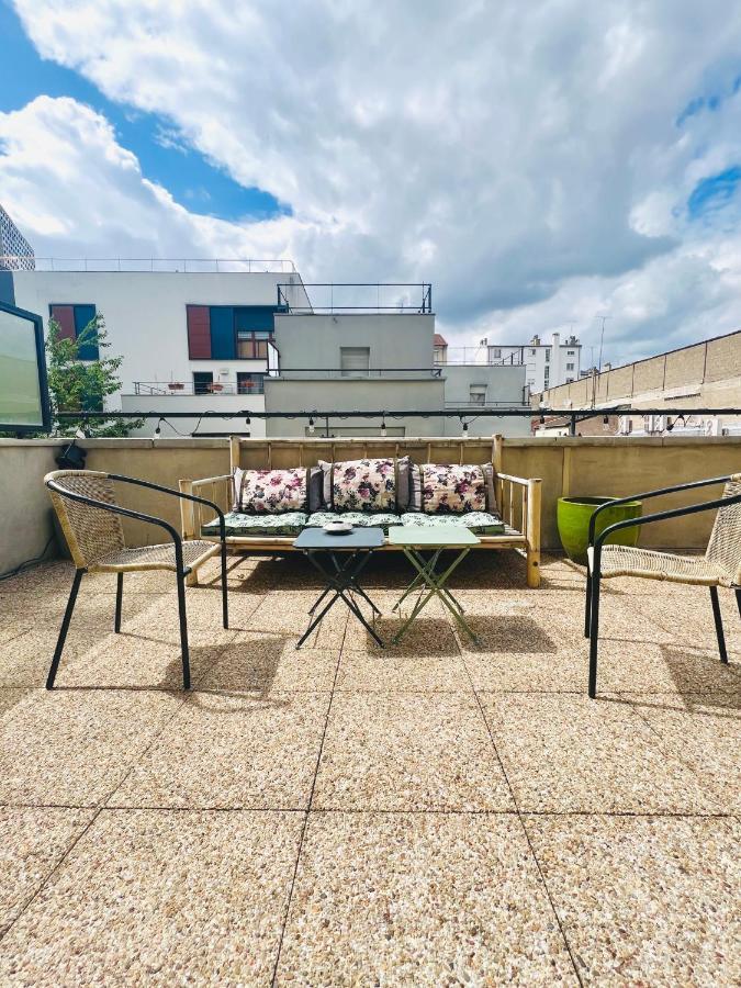 Bel Appartement Avec Terrasse Пантен Екстериор снимка